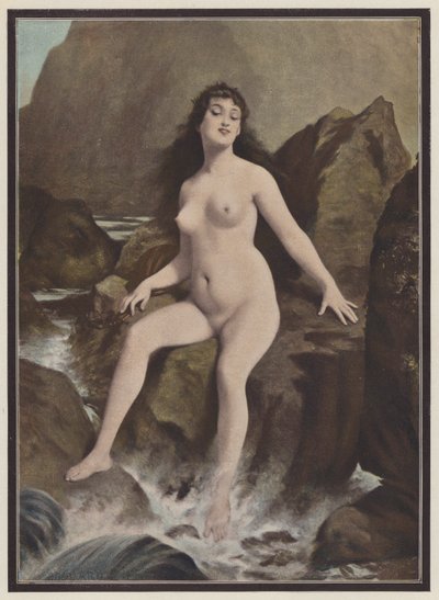 Siréna, stvoření z řecké mytologie (barva litho) od European School