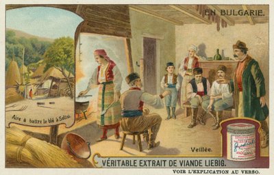 Bdění a mlácení pšenice v Secke od European School