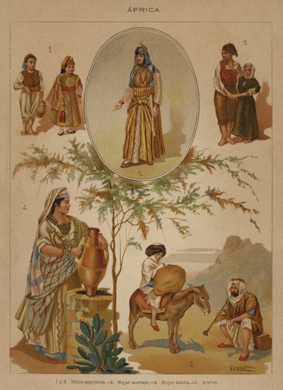 Afrika (barevné lito) od European School