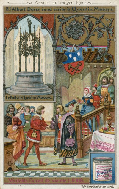 Albrecht Durer na návštěvě u Quentina Matsyse, 1520 od European School