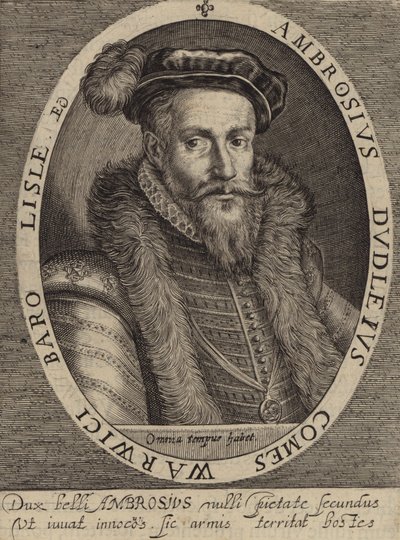 Ambrose Dudley, 3. hrabě z Warwicku (rytina) od European School