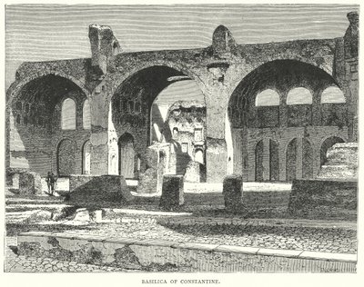 Konstantinova bazilika (rytina) od European School