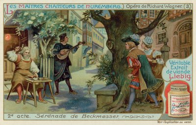 Beckmesser serenády Magdalena oblečená jako Eva od European School