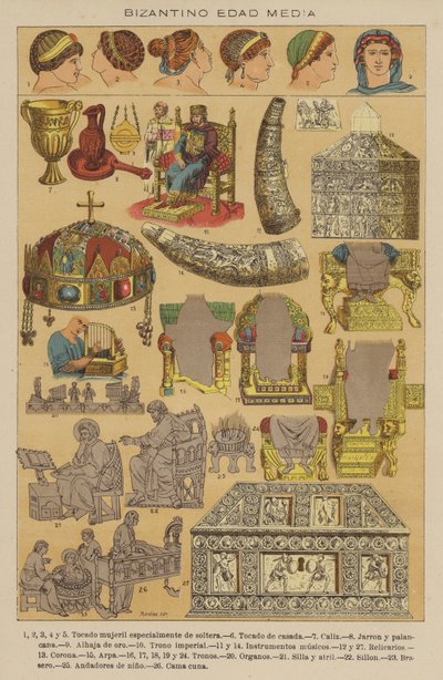 Byzantský středověk (barevné lito) od European School