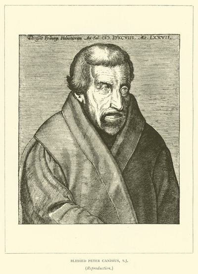 Blahoslavený Peter Canisius, SJ (rytina) od European School