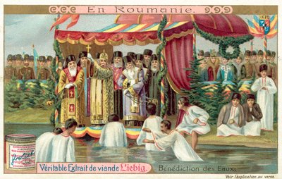 Požehnání vod v Rumunsku (chromolitho) od European School
