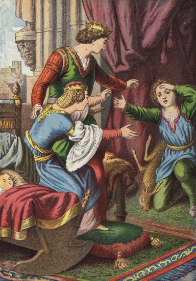 Bratr a sestra (barevná litografie) od European School