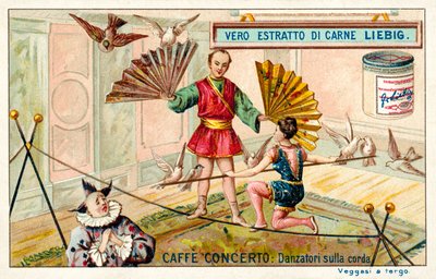 Caffe-concerto: provazové tanečnice (chromolitho) od European School