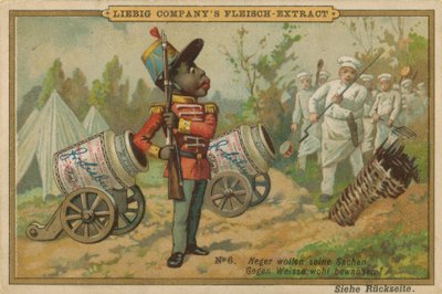 Cartoon African Guards Leibig Meat Extract Canon od European School