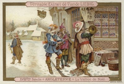 Štědrý večer v Anglii, 18. století od European School