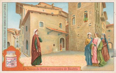 Dante, Liebigova karta, počátek 20. století (chromo) od European School