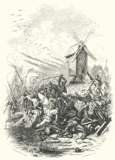 Smrt Jana Českého v bitvě u Crecy, 1346 od European School
