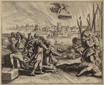 Doom of Babylon (rytina) od European School