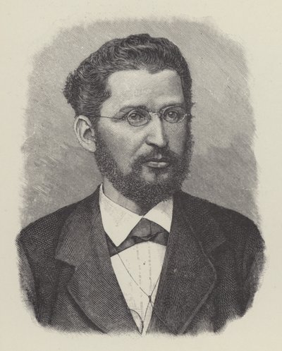 Edward Bernstein, německý sociálně demokratický filozof a politik (litografie) od European School