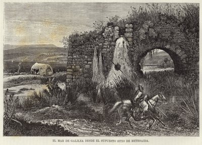 Galilejské moře z údajného obléhání Bethsaidu od European School