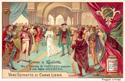 Vstup lorda Capuleta a jeho dcery Julie na ples (chromolitho) od European School