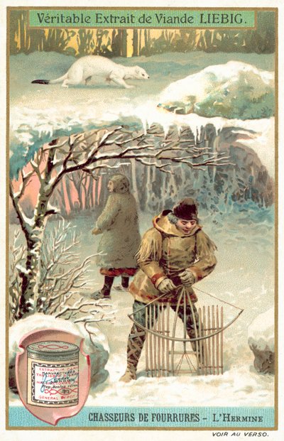Lapače hermelínu (chromolitho) od European School