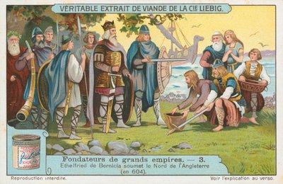 Ethelfried de Bernicia, Liebigova karta, počátek 20. století (chromo) od European School