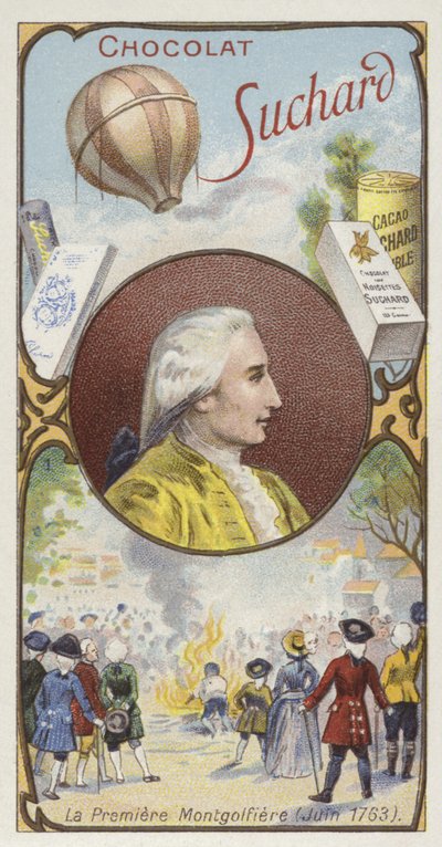 První ukázka horkovzdušného balónu bratry Montgolfierovými, Annonay, Francie, 4. června 1783 od European School