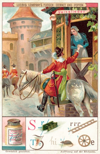 Lidová píseň (chromolitho) od European School