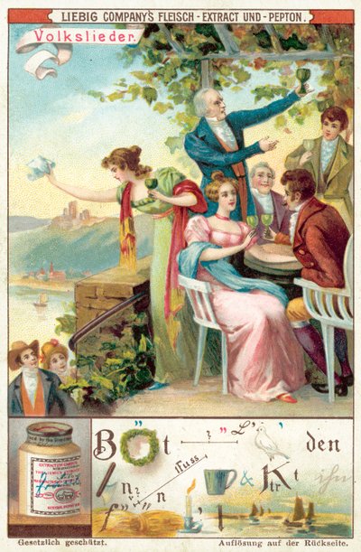 Lidová píseň (chromolitho) od European School