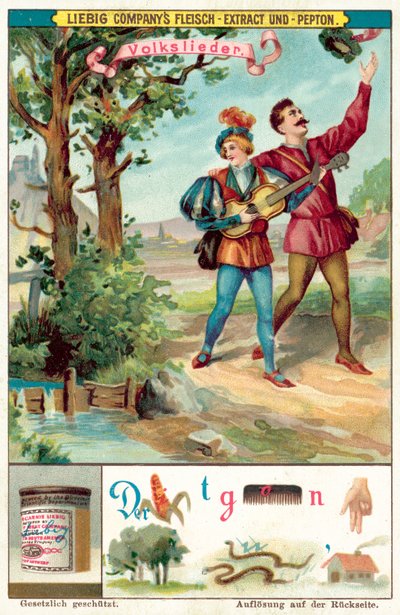 Lidová píseň (chromolitho) od European School