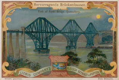 Forth Bridge přes Firth of Forth, Skotsko od European School