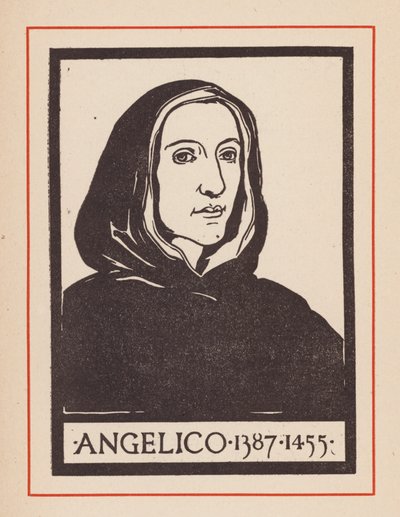 Fra Angelico, italský renesanční umělec (litografie) od European School