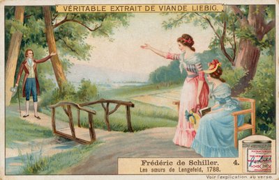 Friedrich Schiller, Liebigova karta, počátek 20. století (chromo) od European School