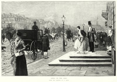 Jít na ples, obraz od G Marxe (litho) od European School