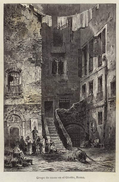 Skupina domů v ghettu, Řím od European School