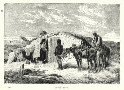 Gypsy Huts (rytina) od European School