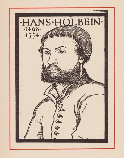 Hans Holbein mladší, německý malíř (litografie) od European School