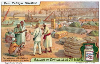Najímání původních zemědělských dělníků (chromolitho) od European School