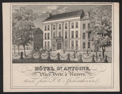 Hotel St Antoine, Anvers, Antverpy, J C Spaenhoven od European School