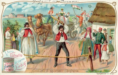 Maďarská svatba (chromolitho) od European School