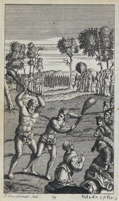 Ilustrace k překladu Johna Drydena Virgilovy Eneidy (rytina) od European School