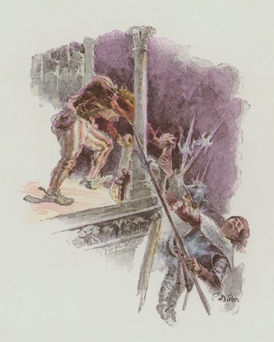 Ilustrace pro Notre-Dame De Paris od Victora Huga od European School