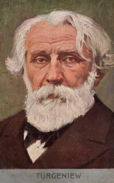 Ivan Turgeněv, ruský spisovatel (barevná litografie) od European School