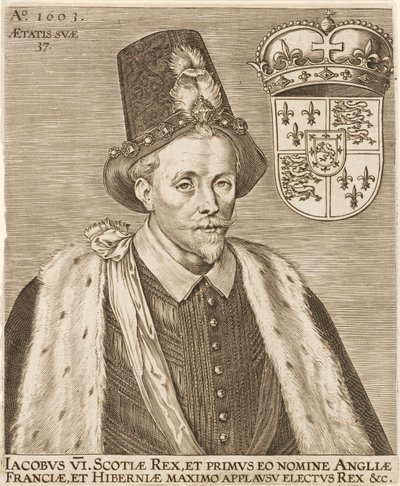 Jakub VI. Skotský a Jakub I. Anglický, hospoda. 1603. od European School