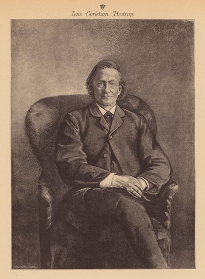 Jens Christian Hostrup, dánský básník a dramatik (rytina) od European School