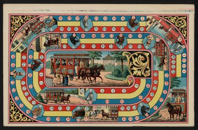 Tramway Game, Tramway Game (barevné litho) od European School