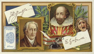 Johann Wolfgang von Goethe a William Shakespeare od European School