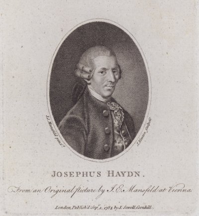 Joseph Haydn , rakouský skladatel (rytina) od European School