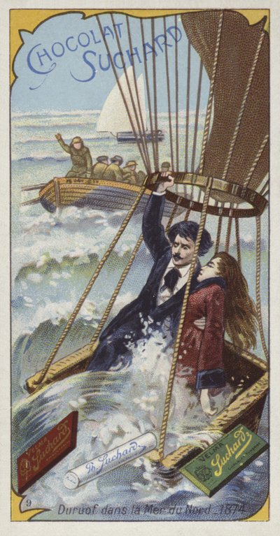 Balón Julese Duruofa sestupuje v Severním moři, 1874 od European School