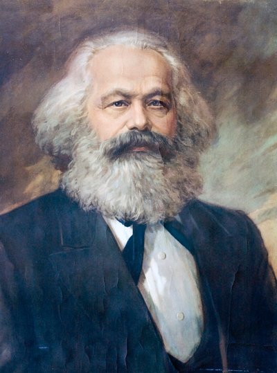 Karel Marx, německý filozof, ekonom, politický teoretik a socialistický revolucionář (barevná litografie) od European School
