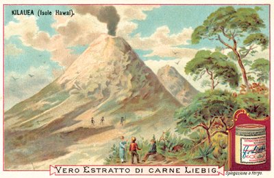 Kilauea, Havaj (chromolitho) od European School