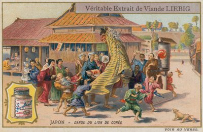 Korejský lví tanec v Japonsku od European School