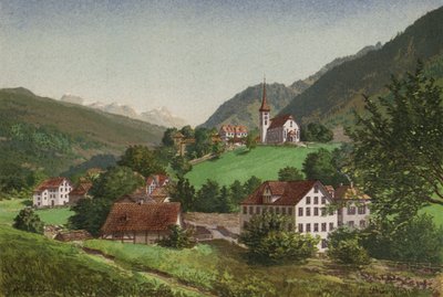 Lucernské jezero: Burglen (barevné lito) od European School