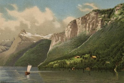 Lucernské jezero: (barevná litografie) od European School